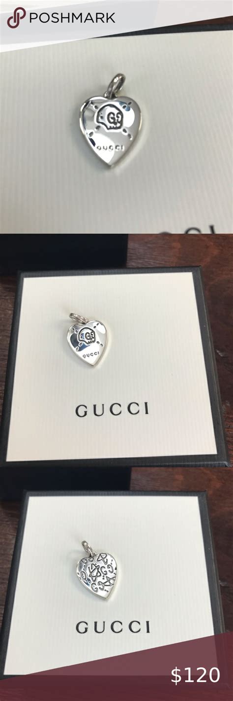 gucci ghost heart necklace